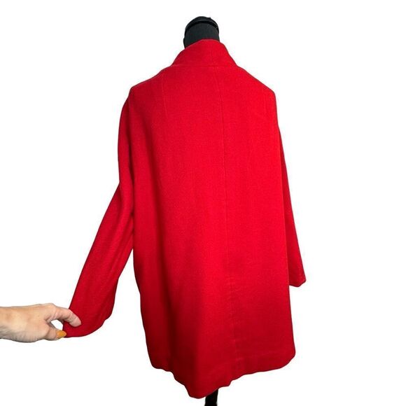 Vintage Wool Blend Red Swing Coat Size XL - Picture 11 of 16